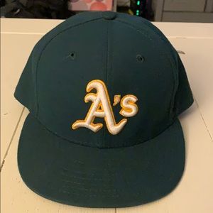 Oakland Athletics on-field authentic road hat